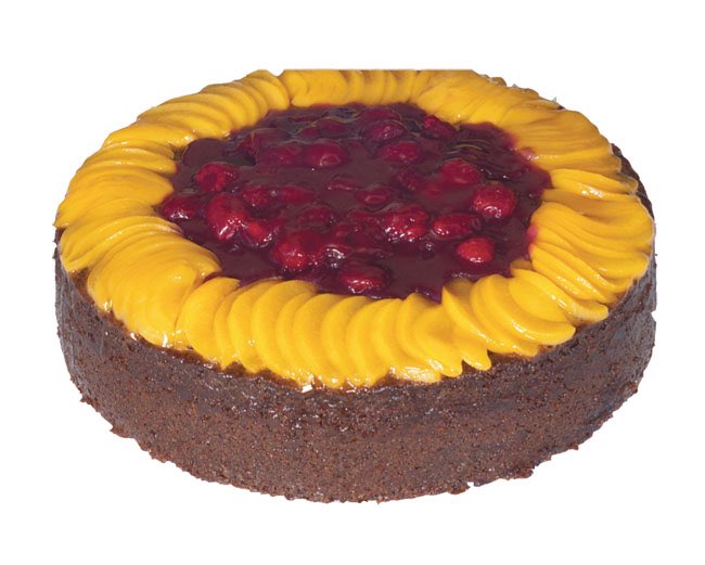 Peach & Raspberry Tea Cake