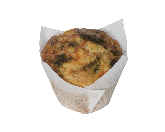 cheese,chive, onion muffin